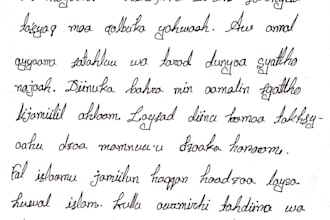 write anything with my beautiful handwriting