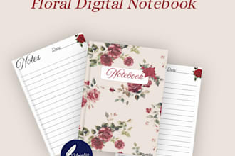 design a unique digital notebooks for every mood, age, and style