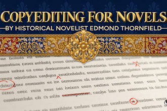 copyedit your historical novel or mythic fiction