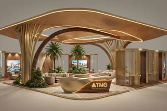 do 3d trade booth, exhibition stand, kiosk, stall, trade show booth, posm, expo