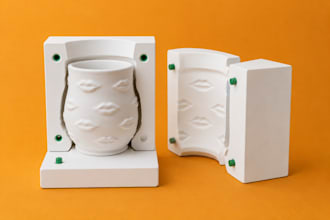 design ceramic mug slip casting molds and pottery cad models