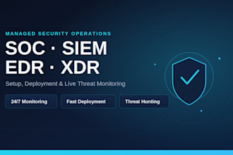 monitor your soc and help to deploy siem edr xdr