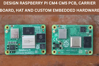 design raspberry pi cm4 cm5 pcb, carrier board, hat and custom embedded hardware