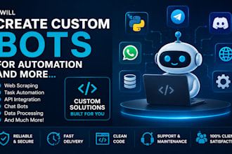 create custom bots for automation and more