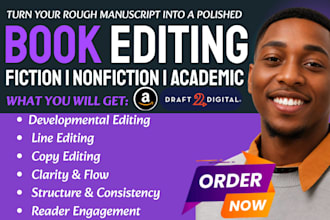 professionally edit your workbook for fiction, nonfiction and academic book
