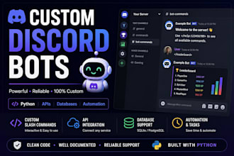 create a custom discord bot in python