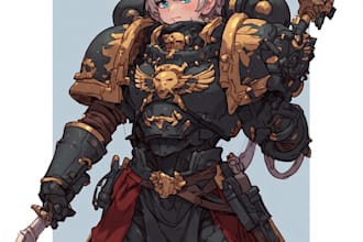 draw a fantasy or warhammer 40k character