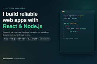 build a fullstack web application with react and nodejs