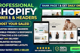 design high converting shopify banner and web hero graphics