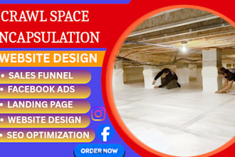 create a professional crawl space encapsulation website