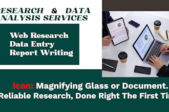 do research analysis and data analysis