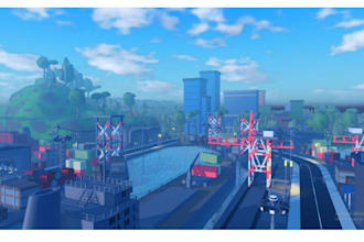 design a low poly roblox map for your game