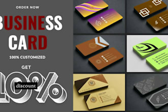 design  professional business card for your brand