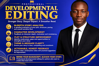 provide substantive developmental or line editing