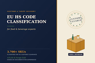 provide eu hs codes for your food and beverage products