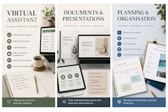 be your virtual assistant for admin and organization