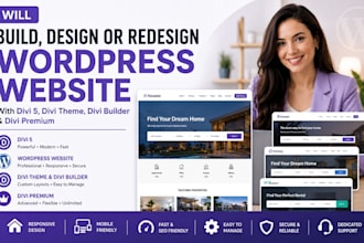 build design redesign wordpress website with divi 5 divi theme and divi builder