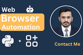 build python bot, web automation, browser automation, web crawler