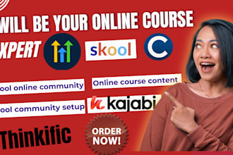 setup skool community, online course, community management and course creation