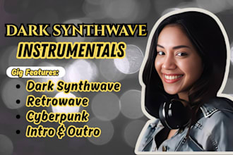 create a dark synthwave retrowave instrumental for your project intro or outro