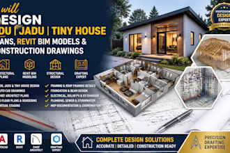 design adu jadu tiny house plans revit bim models and construction drawing