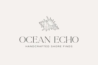 make an aesthetic line art logo and any line art design