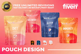 do pouch design, satchet design, shopping bag design
