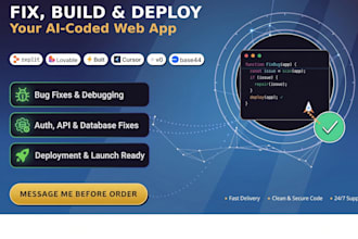 build or debug your lovable, bolt, replit, or supabase web app