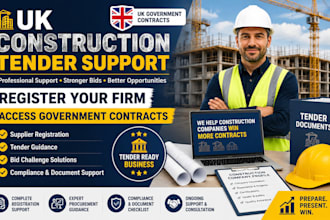 register construction firms for UK tenders and solve bid challenges