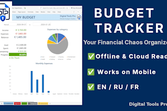 build a private offline excel budget tracker for mobile, PC