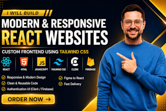 be your react js frontend developer for saas website using tailwind css