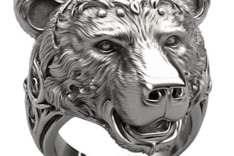 sculpt custom 3d animal rings and jewelry cad