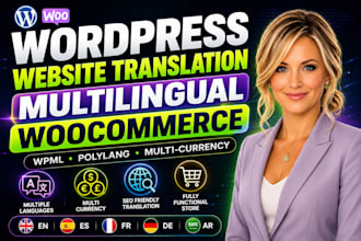 wordpress website translation woocommerce multilingual via wpml translatepress