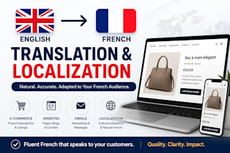 translate and localize english content into french