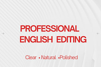 professionally edit and improve your english content
