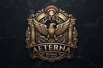 design a premium roman inspired logo for your brand