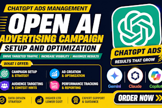 chatgpt ads management open ai advertising campaign setup and optimization