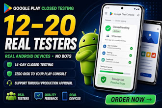 provide 12 testers google play closed testing