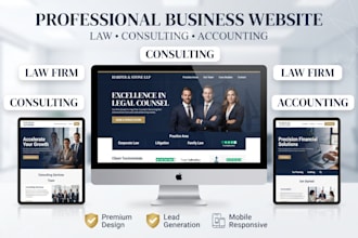 design law firm website, consulting website, accounting company website