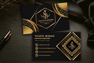 design a luxury professional business card