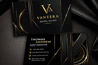 design a luxury professional business card