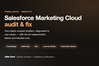 audit and fix your salesforce marketing cloud journey or cloudpage