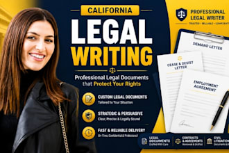 draft california legal documents, complaints, demand letters, court pleading