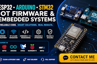 esp32, firmware development, stm32 embedded systems, microcontroller pcb