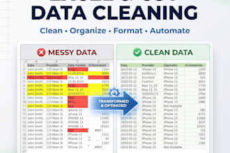 clean, organize and automate your excel or CSV data