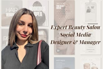 design social media posts for beauty salons