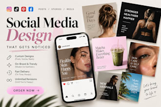 design social media posts for beauty salons