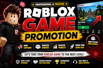promote your roblox game and help you reach more players, steam game