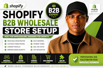 setup shopify b2b wholesale store with custom pricing