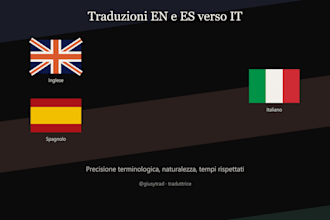 translate your documents from english and spanish to italian